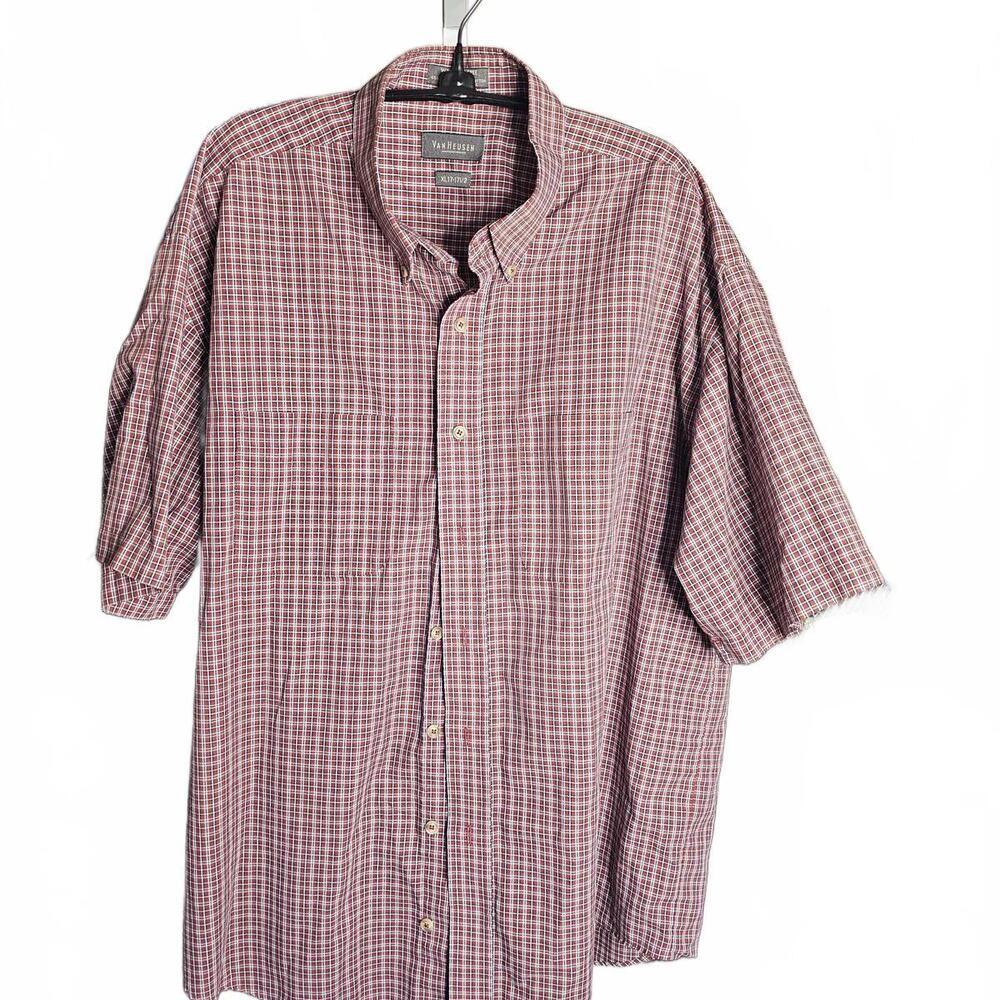 Van Heusen Wrinkle Free Broadcloth Button-Up Shirt XL